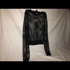 Black Fishnet Top